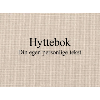 Personlig preg HYTTEBOK