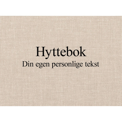 Personlig preg HYTTEBOK