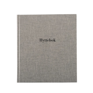 Hyttebok Grå - Sort Tekst