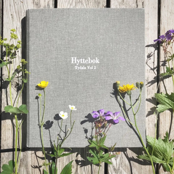 Hyttebok Blå - Egen tekst