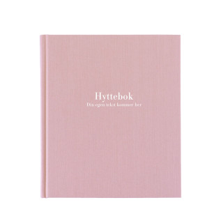 Hyttebok Dusty Pink - Egen tekst