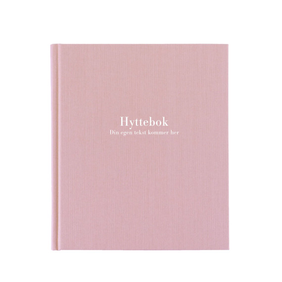 Hyttebok Dusty Pink - Egen tekst