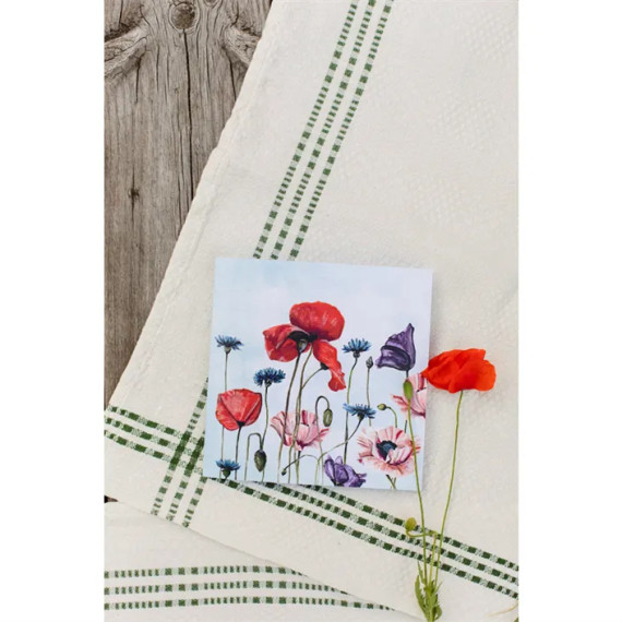 Kort Flower Meadow med konvolutt
