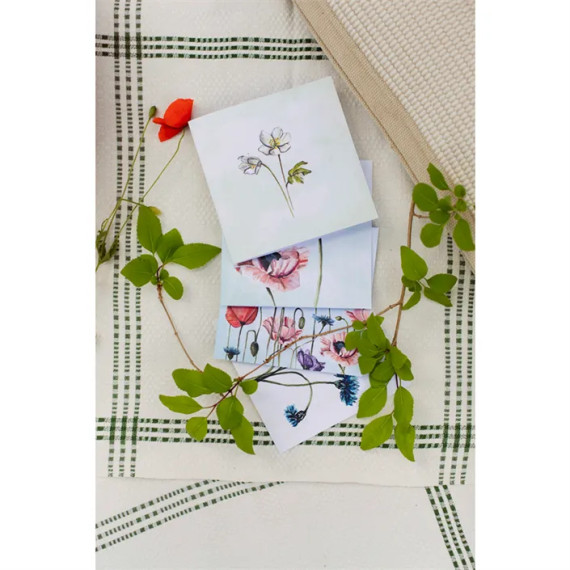 Kort Flower Meadow med konvolutt