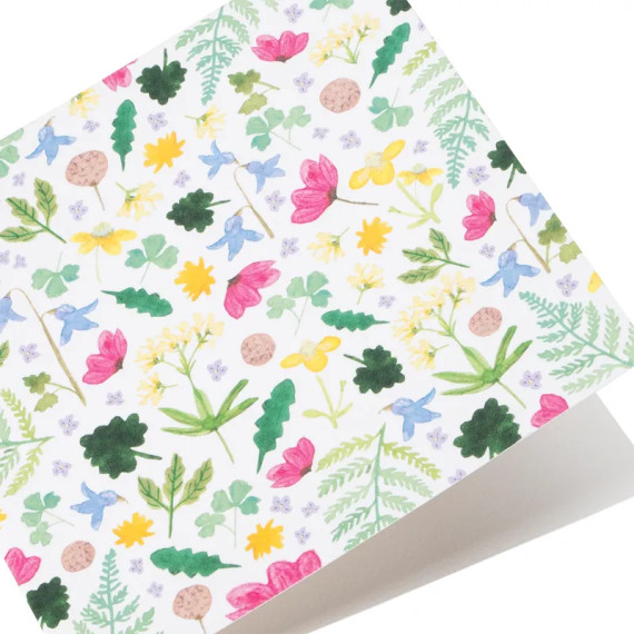 Kort Vårblomster med konvolutt