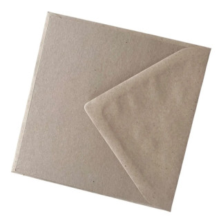 5pk Kort & Konvolutter Kvadrat - Kvist/Kvist