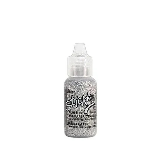 Glitter Glue Stickles - Sølv