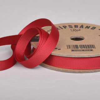 Ripsbånd Rød 10mm x 10 meter