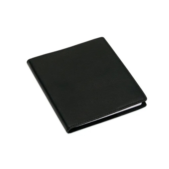 Skinncover A6+ / Notatbok Linjert - Sort