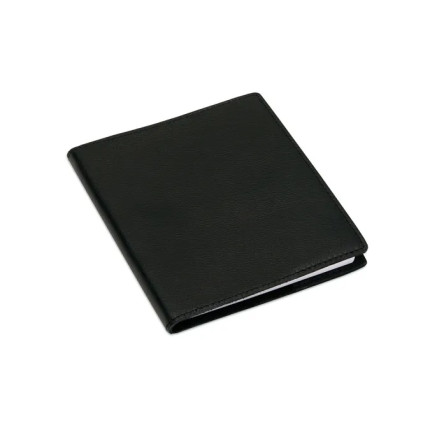 Skinncover A6+ / Notatbok Linjert - Sort