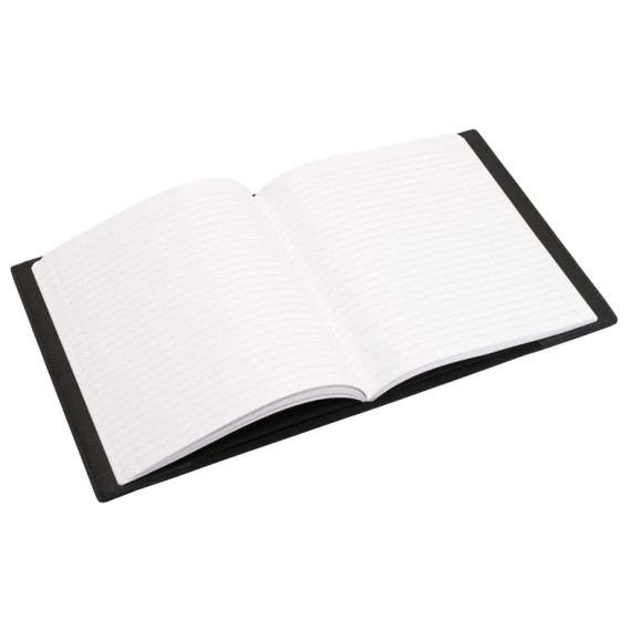 Skinncover 170*200 / Notatbok Linjert - Sort