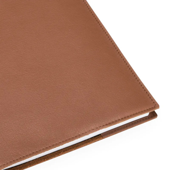 Skinncover 170*200 / Notatbok Ulinjert - Cognac