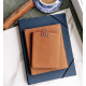 Skinncover 170*200 / Notatbok Ulinjert - Cognac