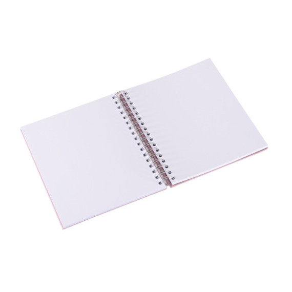 Notatbok med spiral A6+ Dusty Pink Ulinjert
