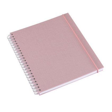 Notatbok med spiral 170*200 Dusty Pink Ulinjert