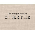 Personlig preg OPPSKRIFTER