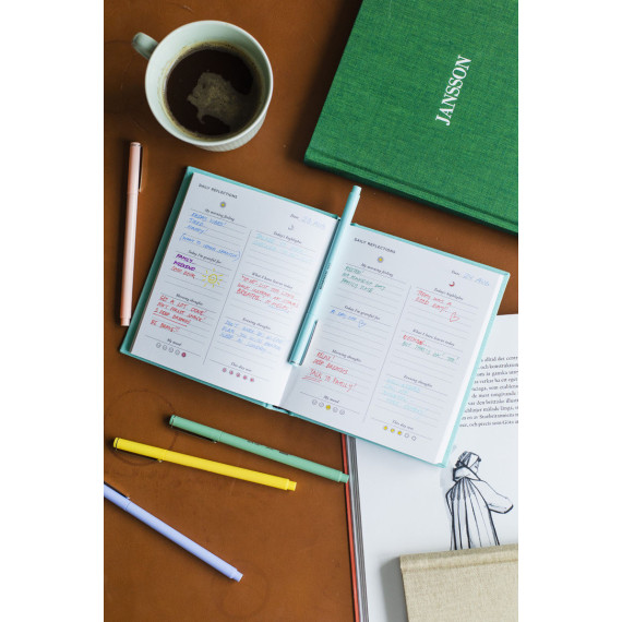 TAKE FIVE - journal for daglige refleksjoner - Crystal Blue