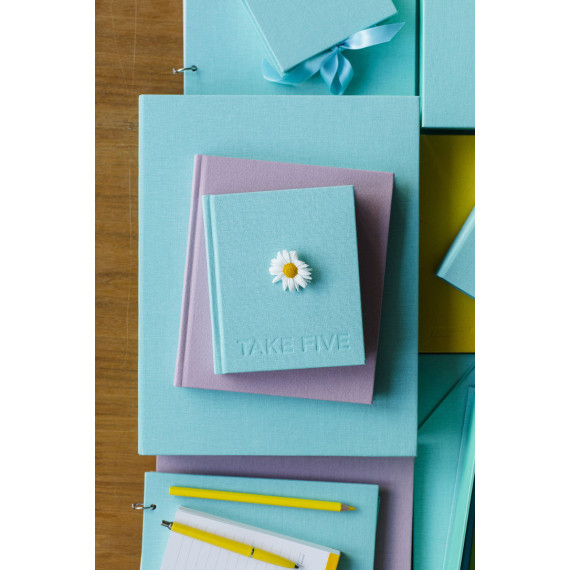 TAKE FIVE - journal for daglige refleksjoner - Crystal Blue
