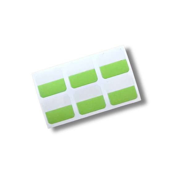 Index-etiketter 6pk Grønn