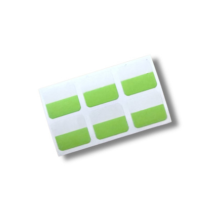 Index-etiketter 6pk Grønn