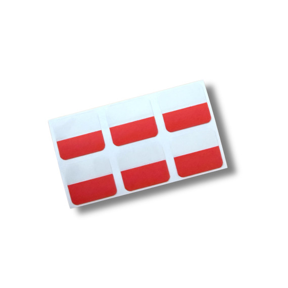 Index-etiketter 6pk Rød