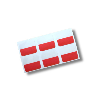 Index-etiketter 6pk Rød