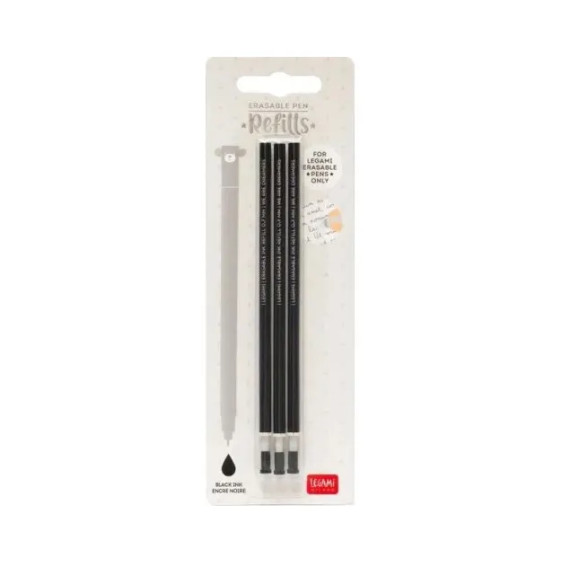 Refill til Viskbar Penn med figur 3pk - Sort
