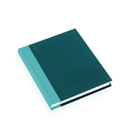 Notatbok A6+ Upcycled - Emerald/Turkis