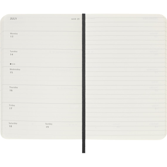 Kalender Moleskine 2026 Small - Sort