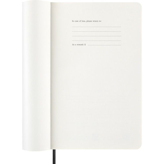 Kalender Moleskine 2026 Medium - Sort