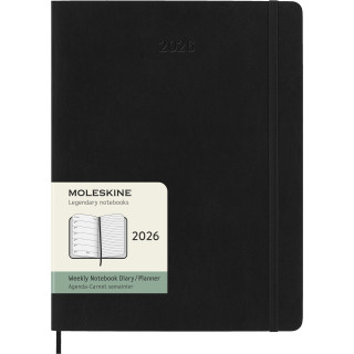 Kalender Moleskine 2026 Large - Sort