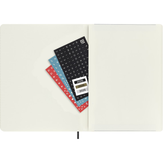 Kalender Moleskine 2026 Large - Sort