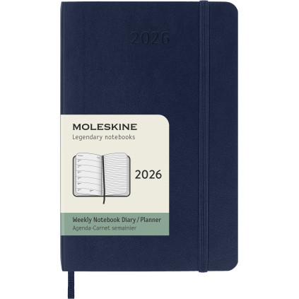 Kalender Moleskine 2026 Small - Blå