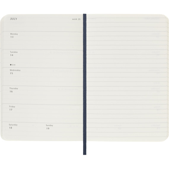 Kalender Moleskine 2026 Small - Blå