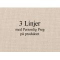 Personlig preg 3 linjer
