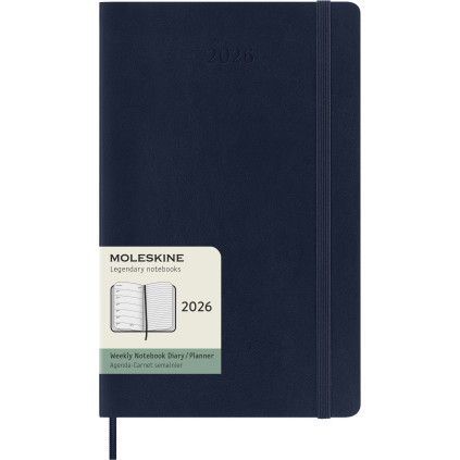 Kalender Moleskine 2026 Medium - Blå