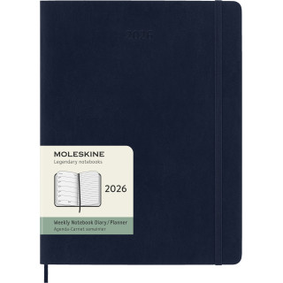 Kalender Moleskine 2026 Large - Blå