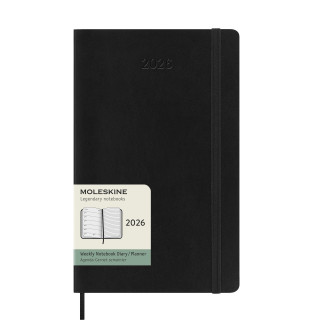 Kalender Moleskine 2026 Medium - Sort
