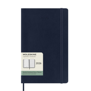Kalender Moleskine 2026 Medium - Blå