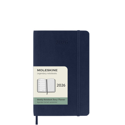 Kalender Moleskine 2026 Small - Blå