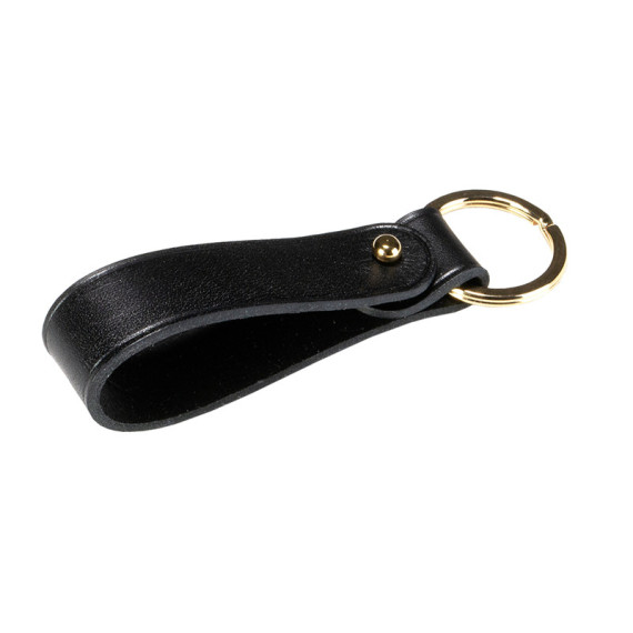 Nøkkelring Skinn Sort
