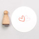 Stempel Hjerte Outline Liten