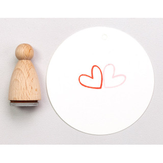 Stempel Hjerte Outline Liten