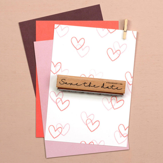 Stempel Hjerte Outline Liten