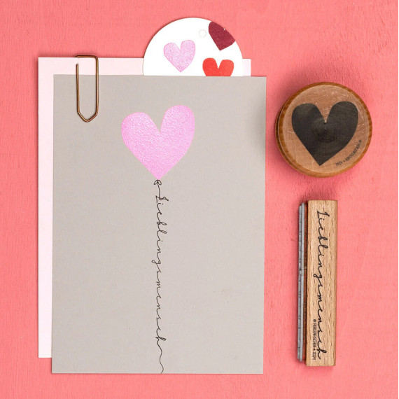 Stempel Hjerte Sweetheart Stor