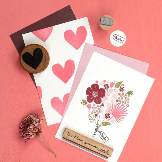 Stempel Hjerte Sweetheart Stor