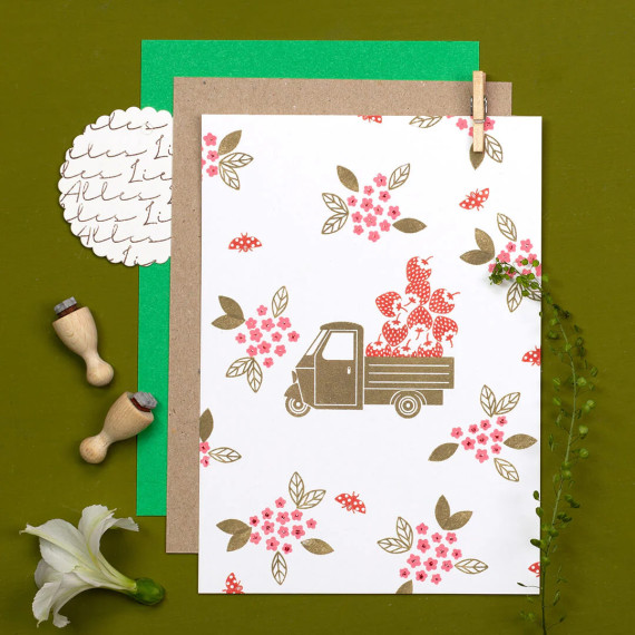 Stempel Tre Blomster Mini