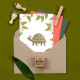 Stempel Tre Blomster Mini