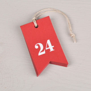 Merkelapper 1-24 Rød Vimpel