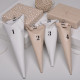 Klistremerker 1-24 Transparent med sorte tall